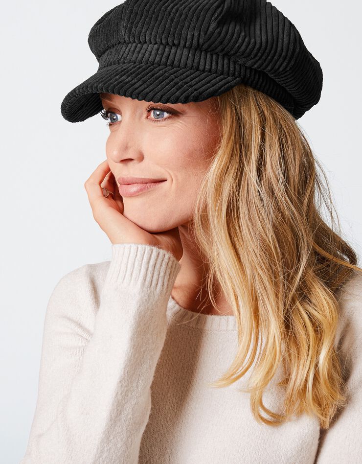 Casquette velours  (noir)