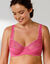 Soutien-gorge forme emboîtante tulle brodé stretch et microfibre Batlow-  avec armatures (rose)