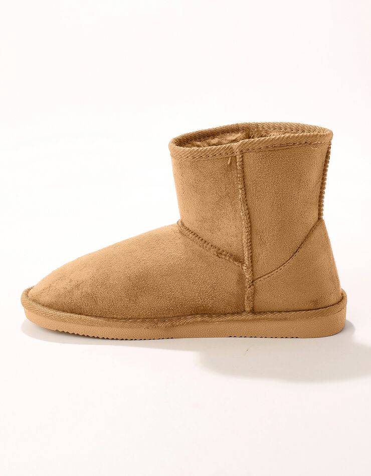 Bottes fourrées plates - marron (marron)