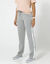 Pantalon jogging bicolore (gris chiné / blanc)