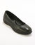 Ballerines souples compensées en cuir lisse (noir)
