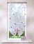 Store vitrage clairière voile imprimé feuilles (prune)