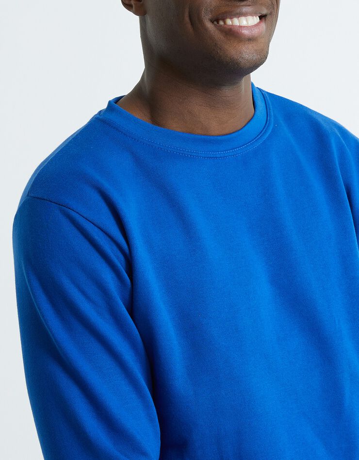 Sweat molleton col rond (bleu roy) Sweat molleton col rond (bleu roy)