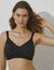 Soutien-gorge grand maintien en coton stretch - sans armatures (noir)