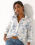 Chemise imprimé toile de jouy (blanc / bleu)
