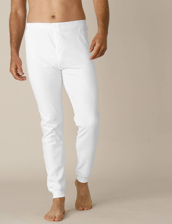 Cale&ccedil;on long coton - lot de 2 (blanc)