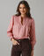 Chemisier en coton, détails de smocks (bois de rose)