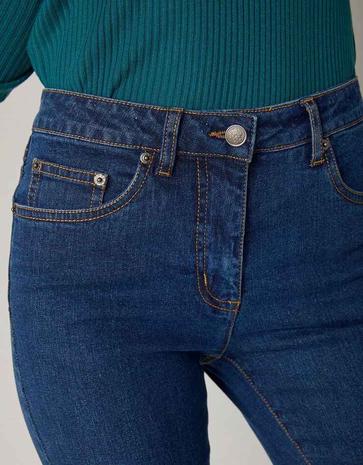 Jean coupe droite stretch - moyenne stature (dark blue)