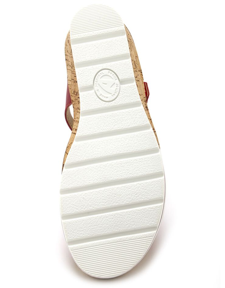 Sandales cuir brides croisées (rouge) Sandales cuir brides croisées (rouge)