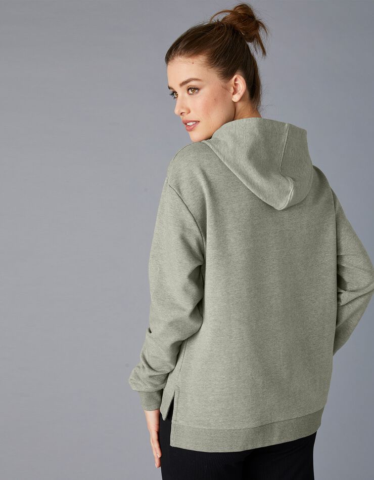 Sweat à capuche, molleton gratté (vert olive) Sweat à capuche, molleton gratté (vert olive)