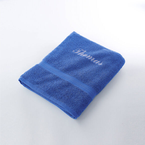 Collection serviettes de bain personnalisables confort moelleux (bleu dur)