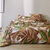 Linge de lit Roxane en coton imprimé (beige)