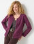 Veste matelass&eacute;e zipp&eacute;e (prune)