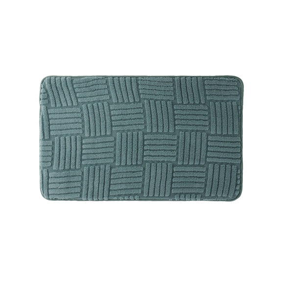 Tapis de bain effet damier (cèdre)
