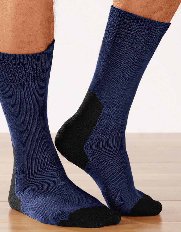 Mi-chaussettes chaussures sécurité - lot de 2 paires (marine) Mi-chaussettes chaussures sécurité - lot de 2 paires (marine)