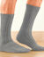 Mi-chaussettes anti-froid non comprimantes - lot de 2 paires (gris)