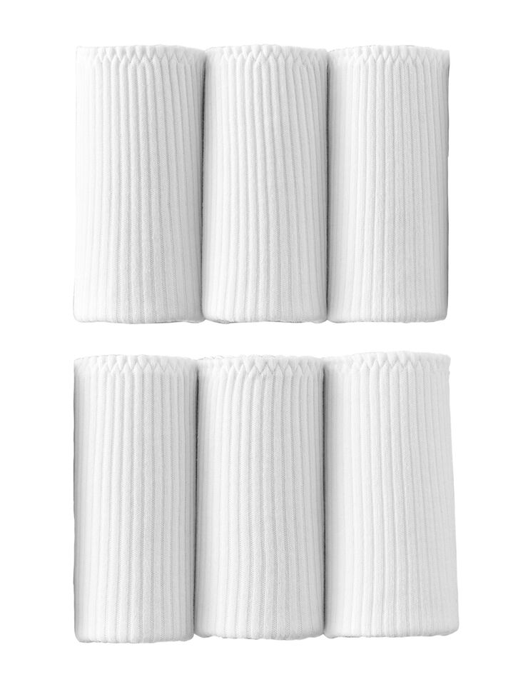 Culotte maxi côtes plates - lot de 6 (blanc)