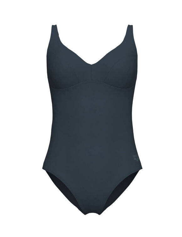 Maillot de bain 1 pièce Victoria (gris anthracite)