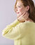 Pull col bateau, maille anglaise (jaune pâle)