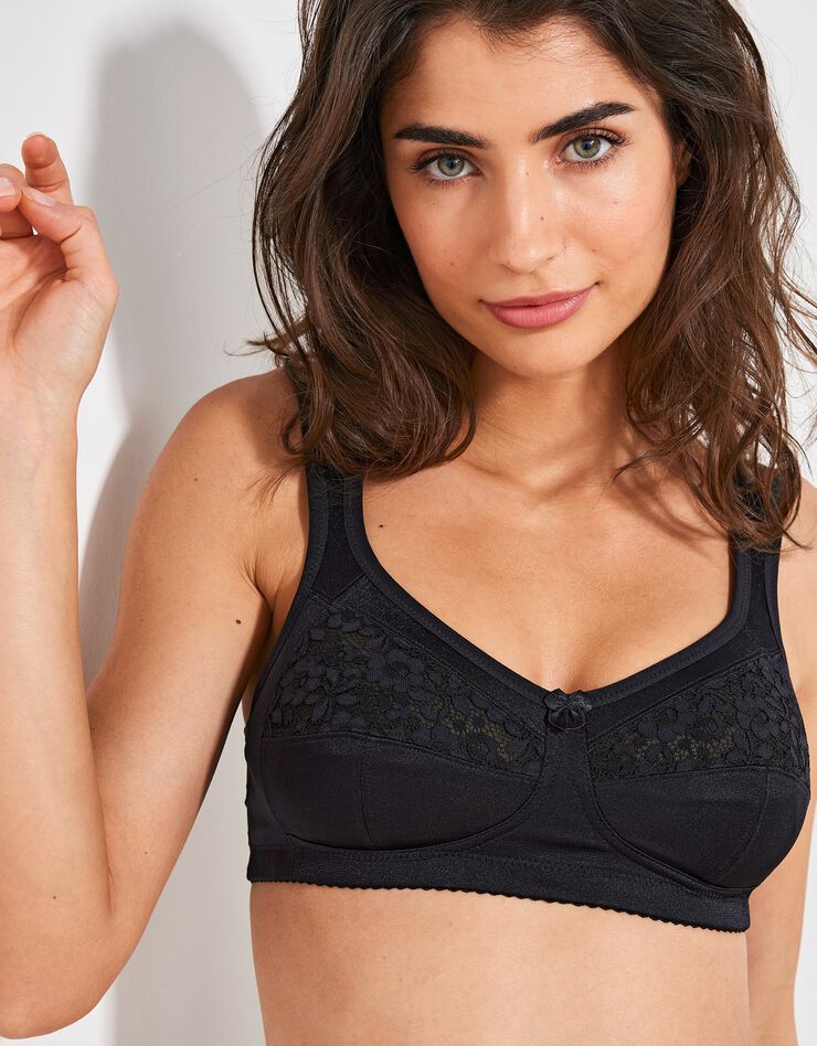 Soutien-gorge spécial opération du sein - sans armatures (noir) Soutien-gorge spécial opération du sein - sans armatures (noir)
