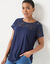 T-shirt manches courtes dentelle (marine)