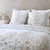 Linge de lit Lisa - percale de coton imprim&eacute;e 80 fils/cm&sup2; (sable)