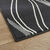 Tapis d&eacute;coratif motif vagues (gris)