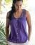 Débardeur boutonné macramé (violet)