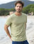 T-shirt col rond manches courtes - lot de 3 (corail + vert sauge + kaki)