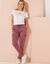 Pantalon cargo fluide (violine)