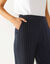 Pantalon 7/8ème coupe cigarette, imprimé rayé (marine)