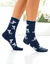 Chaussette fantaisie - lot de 3 paires (bleu)