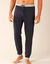 Pantalon pyjama bas resserrés - lot de 2 (gris + marine)