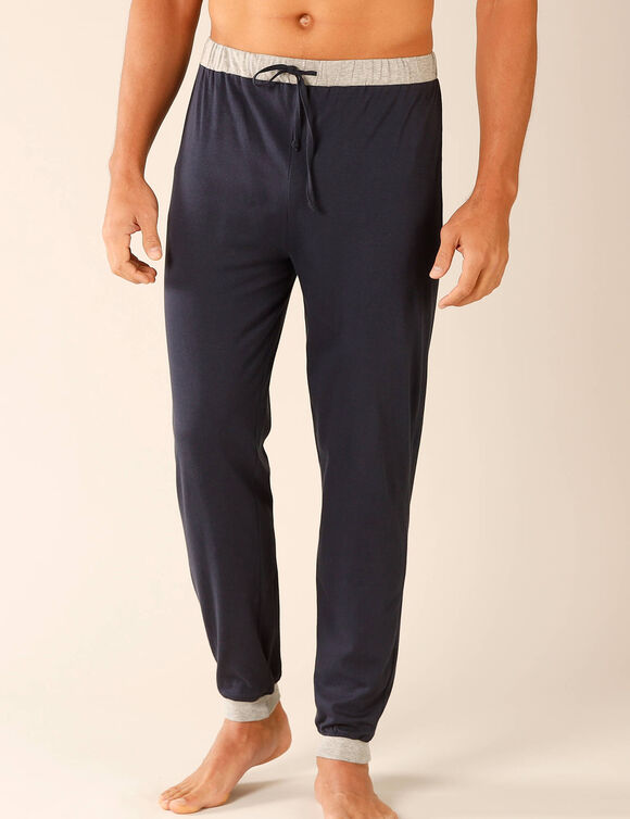 Pantalon pyjama bas resserrés - lot de 2 (gris + marine)
