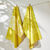 Torchon jacquard citrons coton tissé-teint - lot de 2 (jaune)