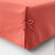 Housse clic-clac standard coton bachette uni (terracotta)