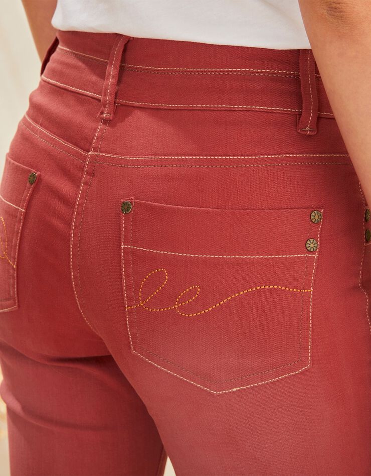Jean coupe bootcut couleur stretch (paprika) Jean coupe bootcut couleur stretch (paprika)