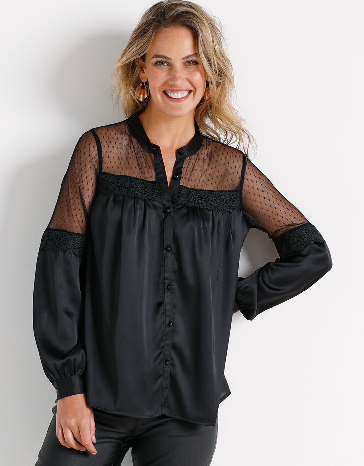 Chemise boutonnée (noir) Chemise boutonnée (noir)