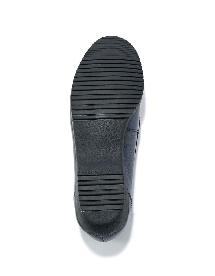 Mocassins largeur confort en cuir souple - imprimé marine (marine) Mocassins largeur confort en cuir souple - imprimé marine (marine)