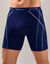 Boxer long &agrave; surpiq&ucirc;res coupe short - lot de 2 (bleu + marine)