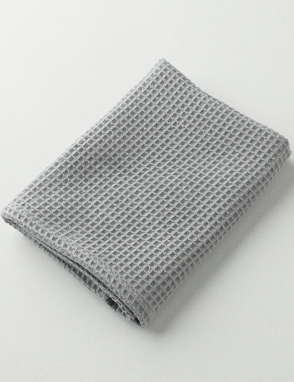 Serviette de bain nid d'abeille 320 g/m2 (gris)