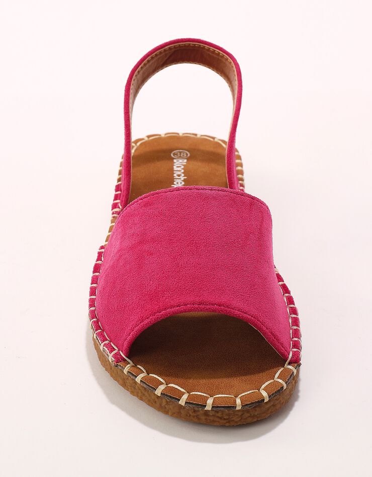 Sandales plates à bout ouvert (fuchsia) Sandales plates à bout ouvert (fuchsia)