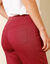Pantalon droit "ultra confort" taille élastiquée (rouge)