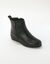 Boots cuir zipp&eacute;e, semelle compens&eacute;e (noir)