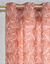 Rideau imprimé empreintes (terracotta / naturel)