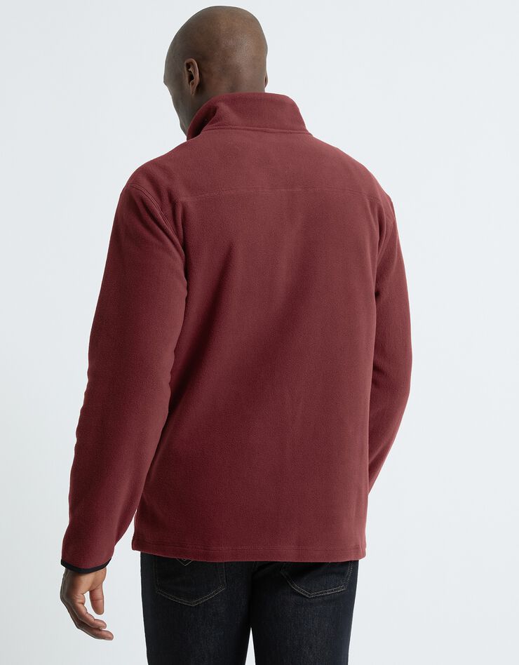 Sweat col camionneur maille micropolaire (brique) Sweat col camionneur maille micropolaire (brique)