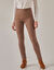 Jegging petite stature - taille élastiquée ultra confort (marron glacé)
