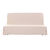 Housse clic-clac standard coton bachette uni (sable)
