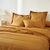 Linge de lit uni polyester-coton Colombine (miel)