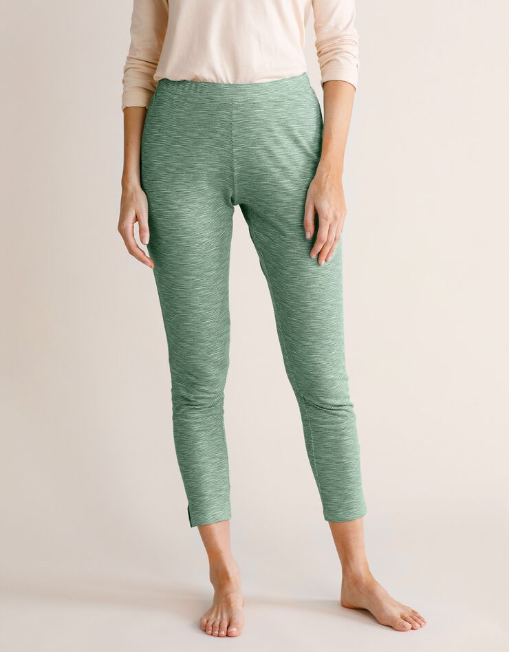 Pantalon fuselé imprimé taille élastiquée (kaki) Pantalon fuselé imprimé taille élastiquée (kaki)